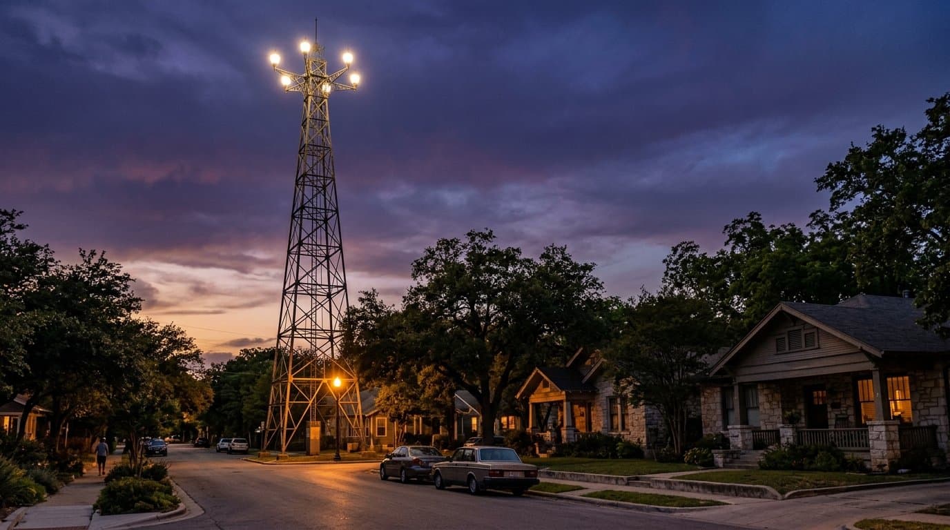 Austin's Moonlight Towers Are the Last in the World โ Here's Where to Find All 17 Tonight