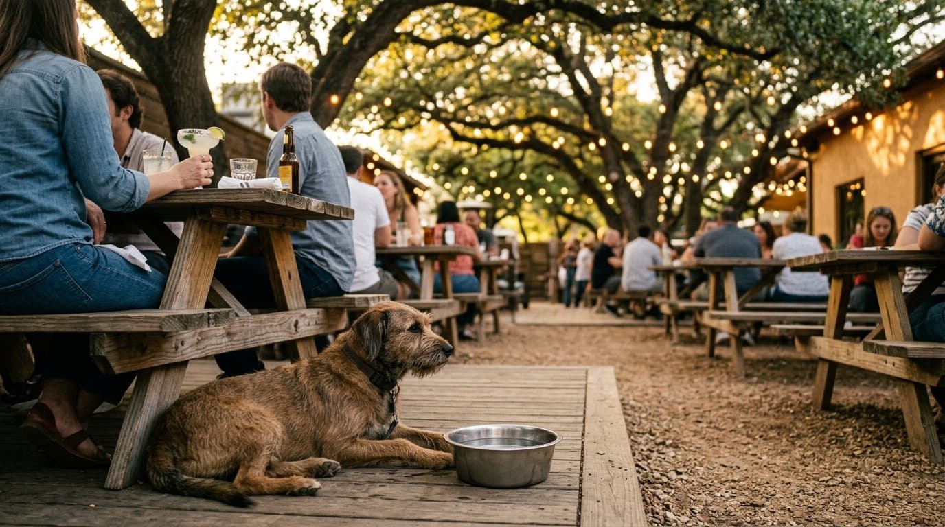 Austin's Best Dog-Friendly Patios Are Actually Shaded โ Here Are the 3 That Are