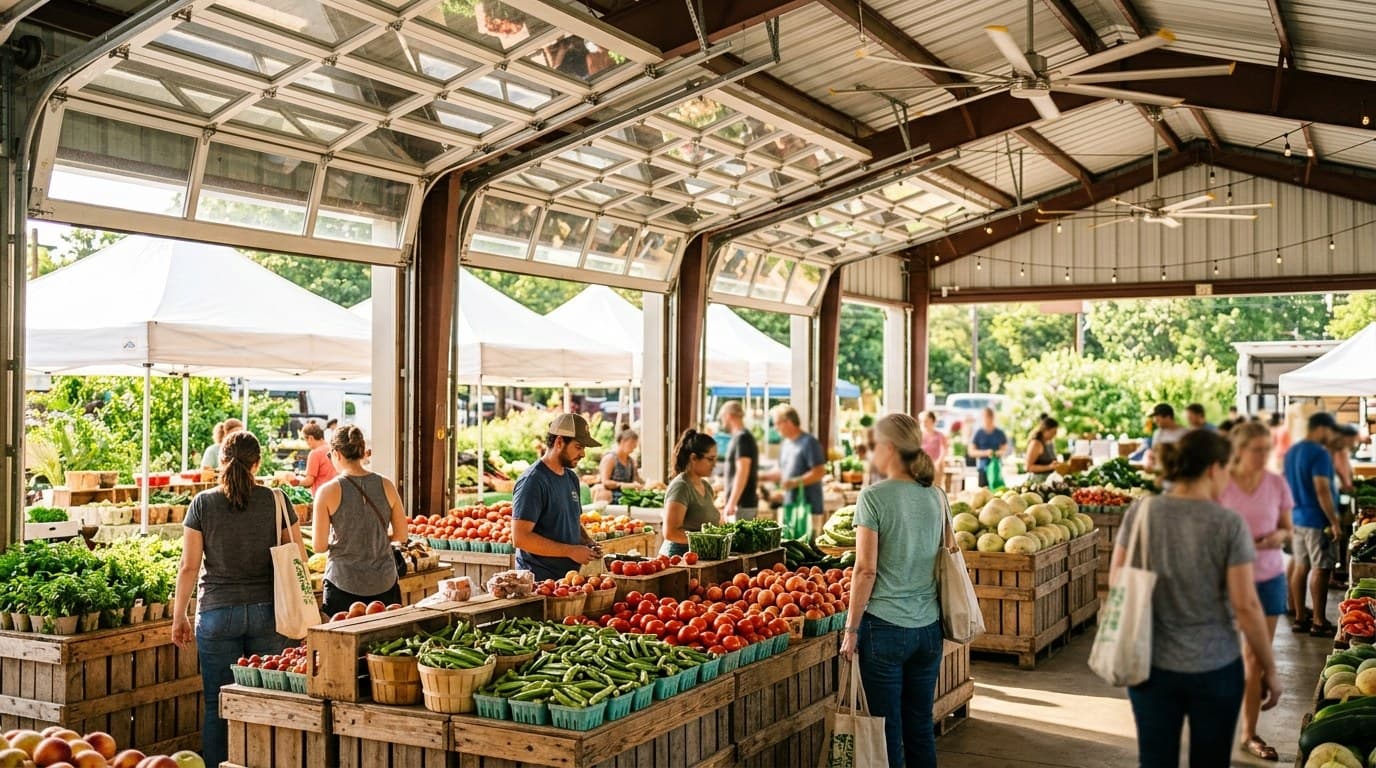 Texas Farmers' Market at Mueller Has a New Shaded Pavilion โ Here's the One Thing Not Open This Sunday