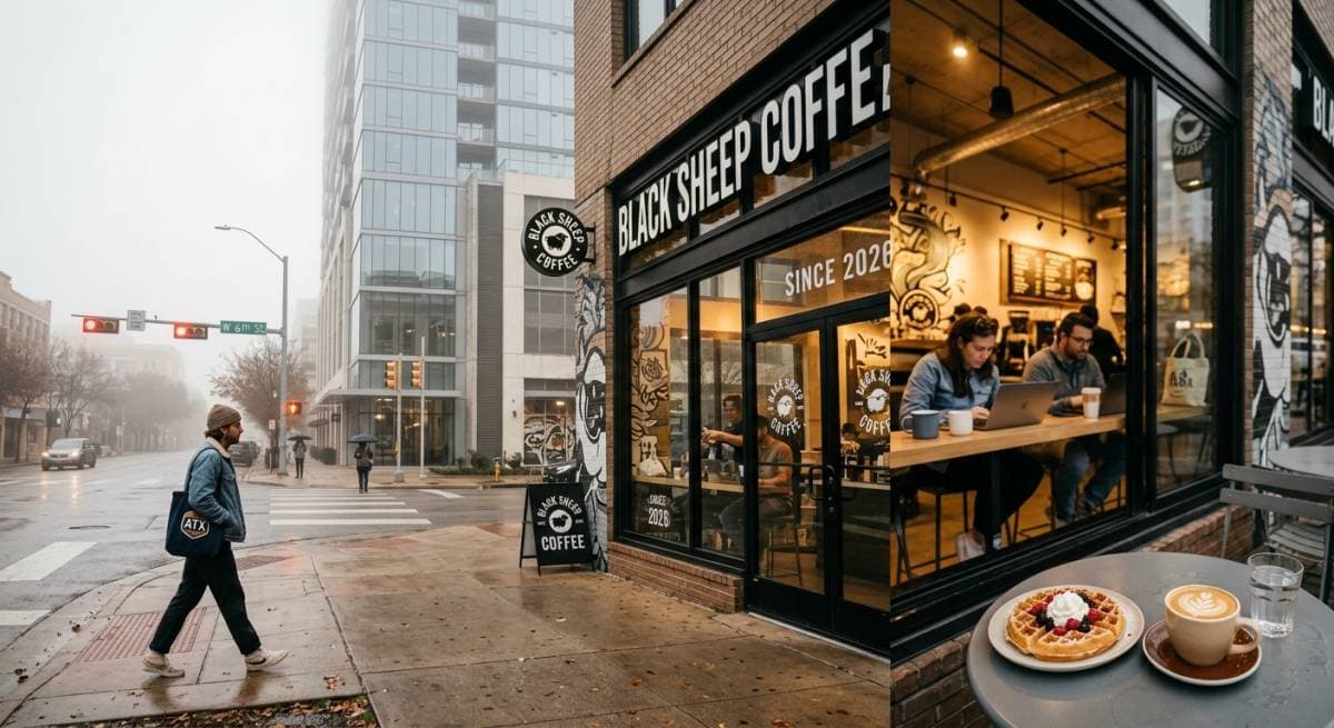 Inside Black Sheep Coffee’s Downtown Austin Debut: How London’s Robusta Rebel Is Playing the 6th & Guadalupe Power Corner